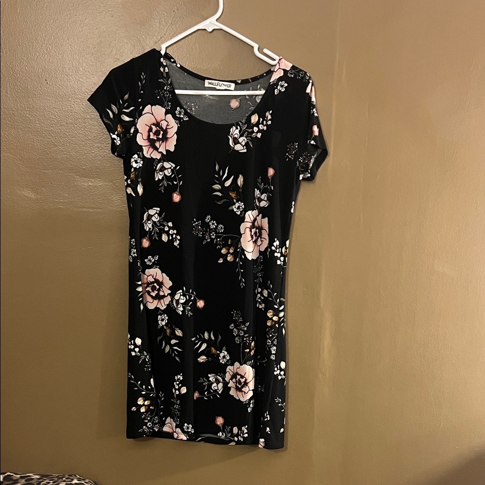 Wallflower Black and Pink Patterned Dress